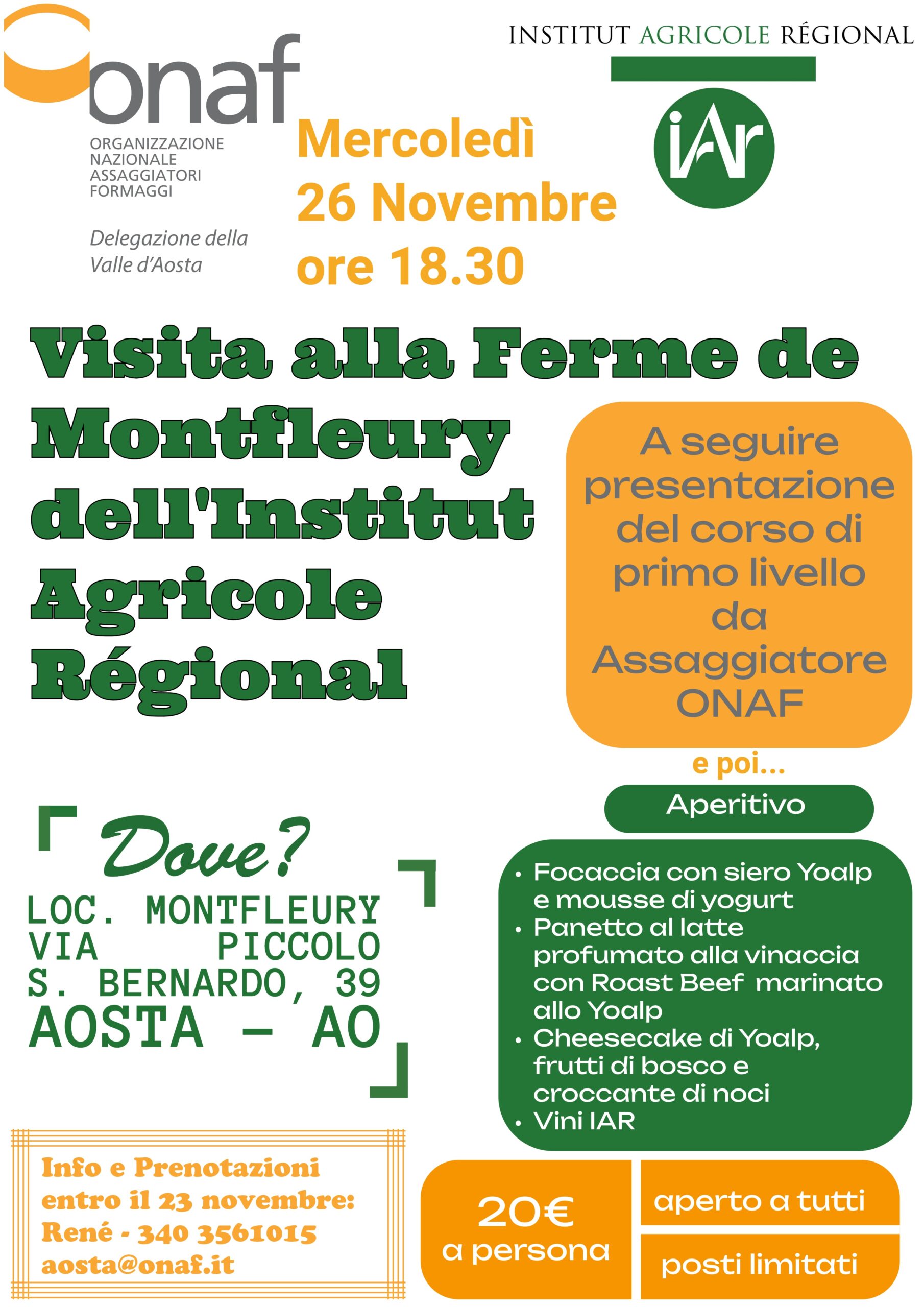 Locandina Visita alla ferme de Montfleury