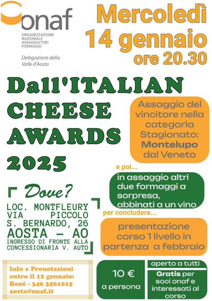 Locandina incontro del 14 gennaio 2026 - Onaf