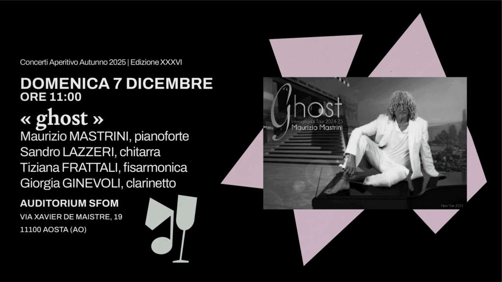 Locandina Concerti aperitivo con Maurizio Mastrini
