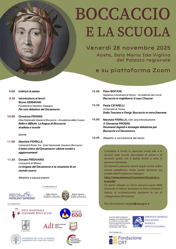Locandina Boccaccio e la scuola