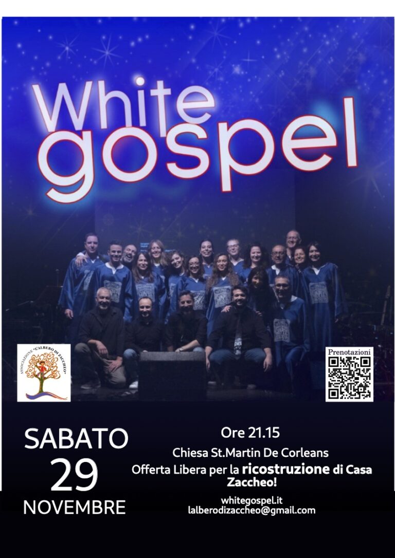 Concerto Gospel di solidarietà per ristrutturare Casa Zaccheo