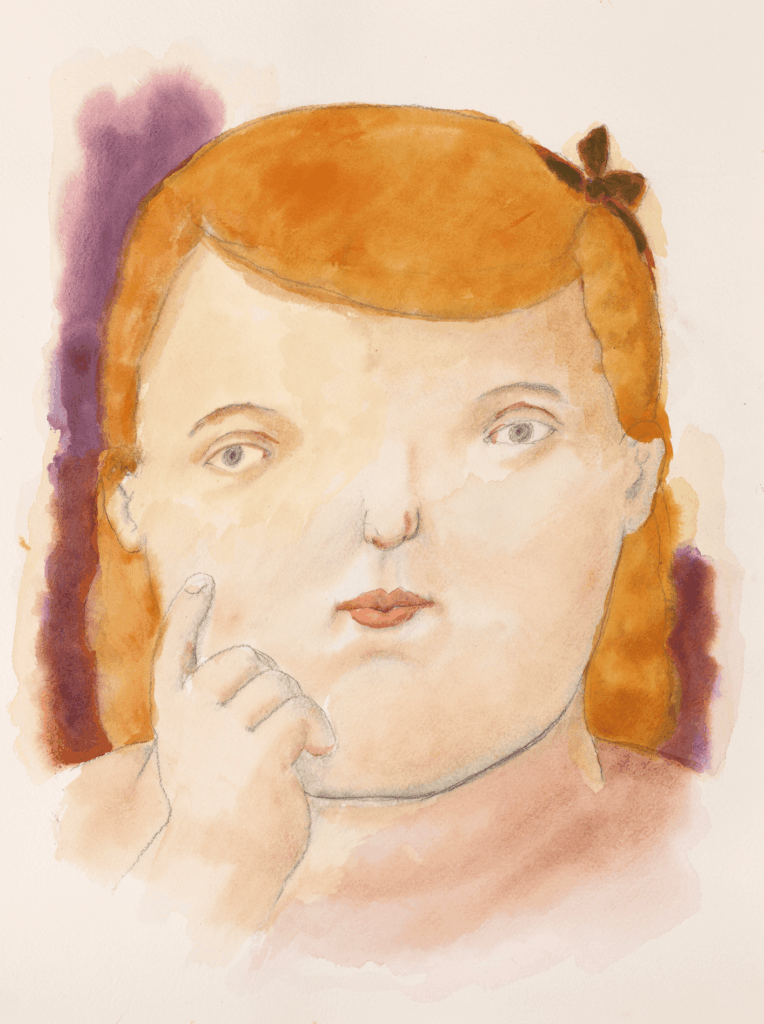 Donna Dai Capelli Rossi -Fernando Botero