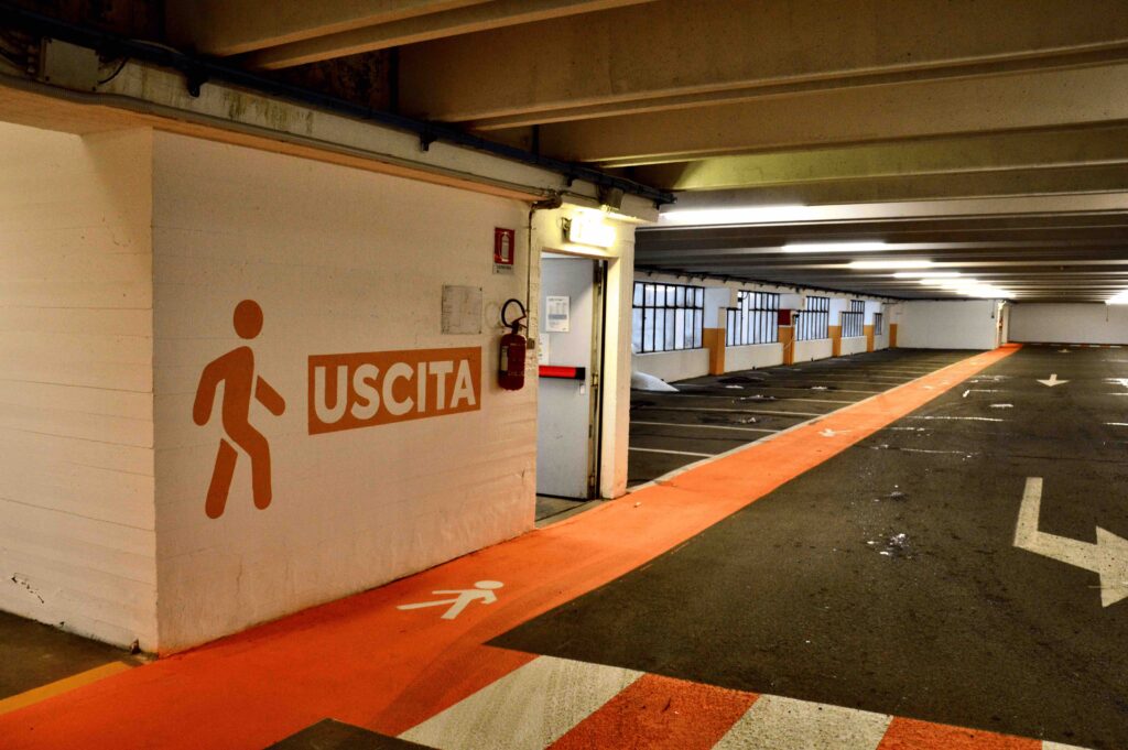 Parcheggio di viale Monte Bianco a Courmayeur