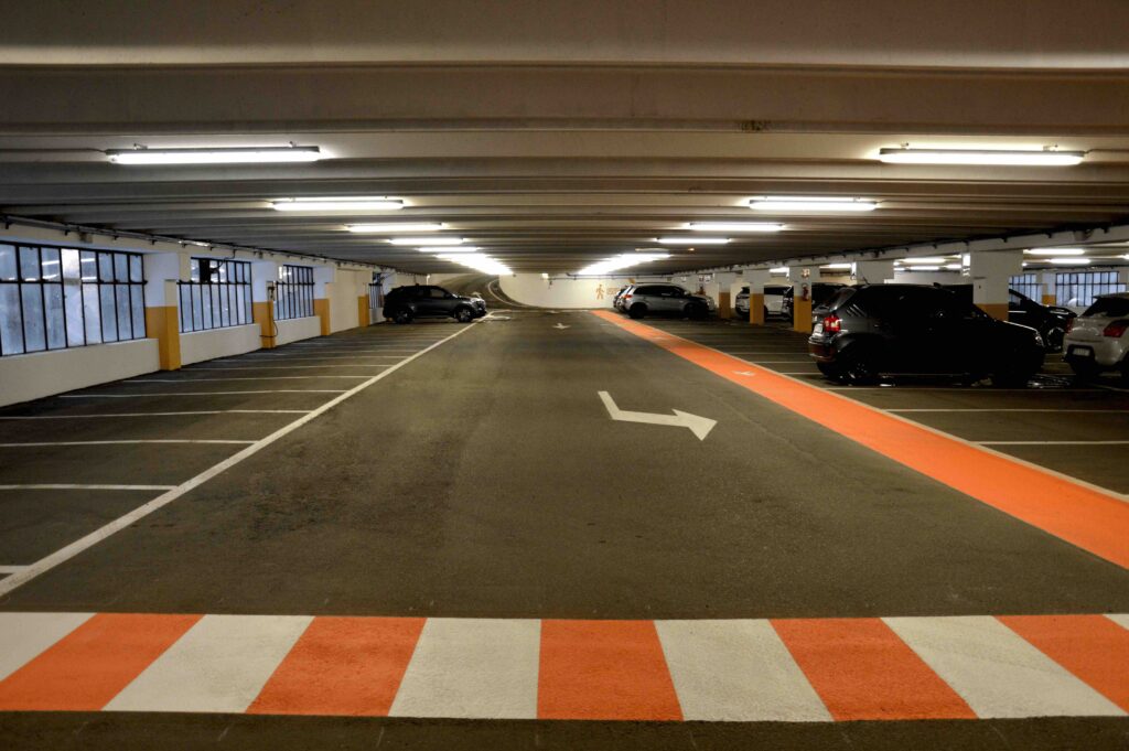 Parcheggio di viale Monte Bianco a Courmayeur