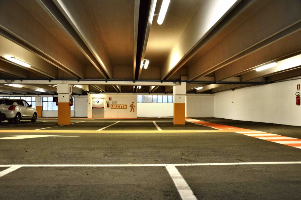 Parcheggio di viale Monte Bianco a Courmayeur