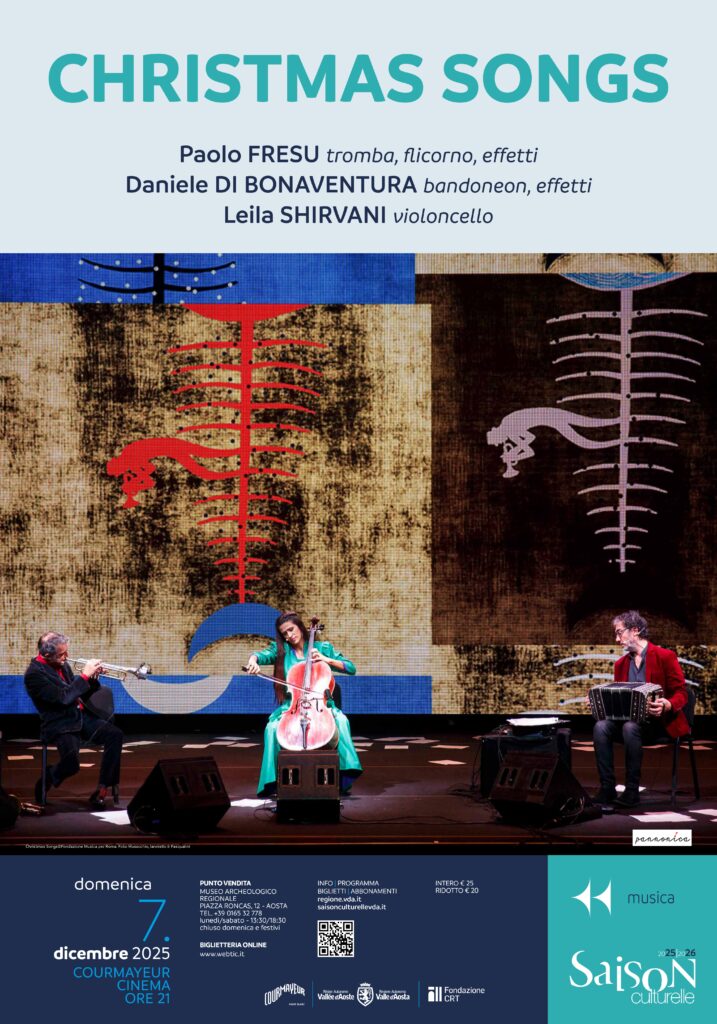 Locandina dello spettacolo di musica jazz Christmas Songs