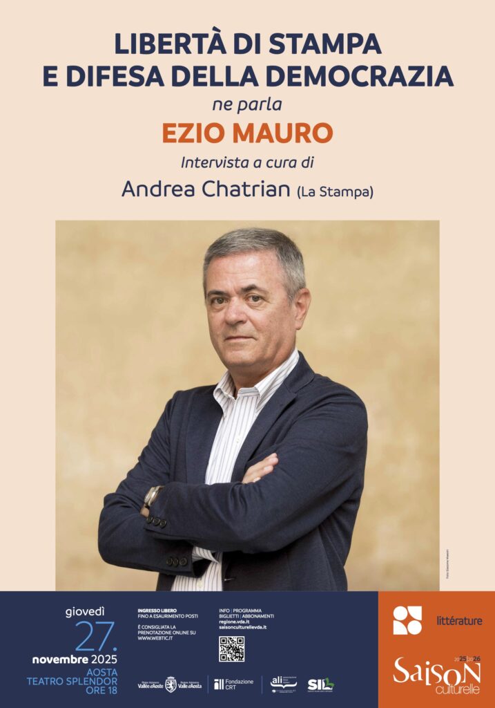 Locandina incontro con Ezio Mauro