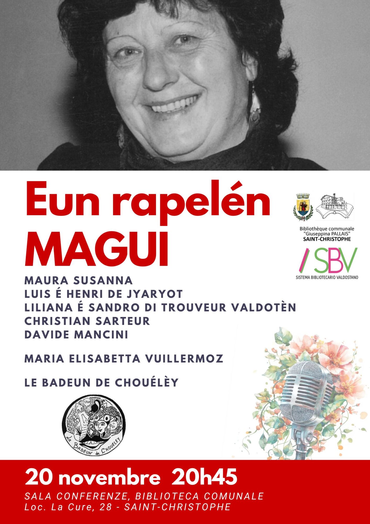 Serata in ricordo di Magui Bétemps