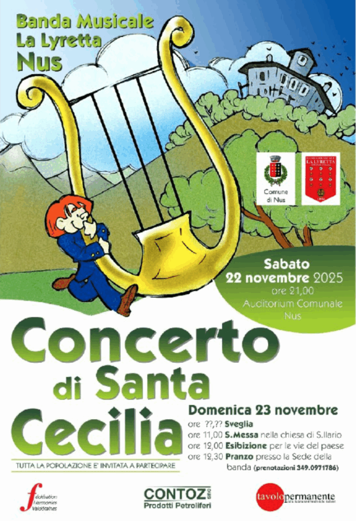 Locandina Santa Cecilia 2025 a Nus