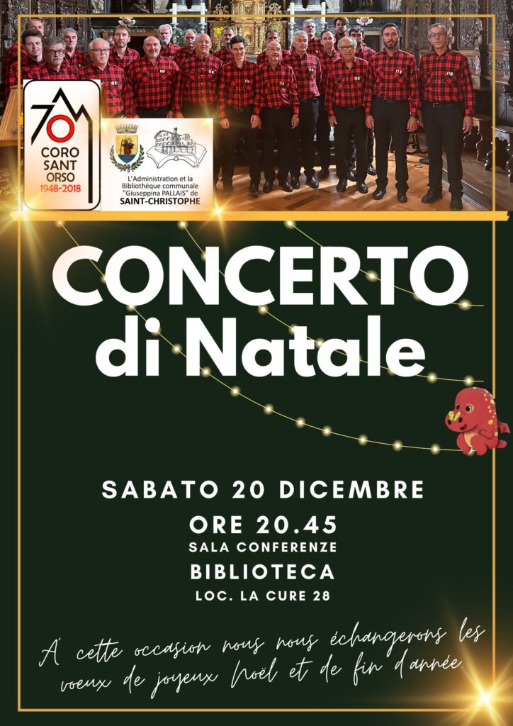 Concerto Natale Coro ST-Orso 25 Saint Christophe