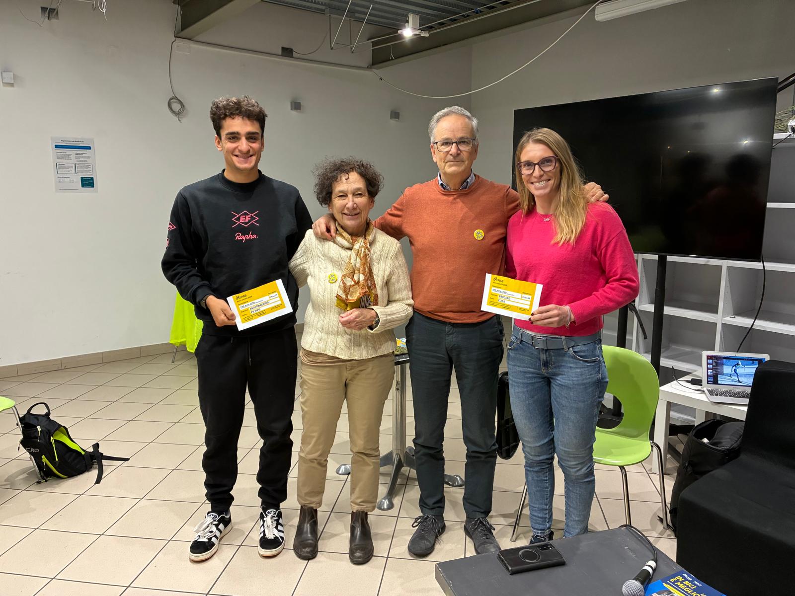 Agostinacchio e Brocard soci onorari di Fiab Aoste à vélo