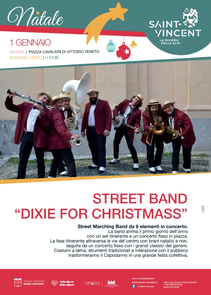 Locandina Street band "Dixie for christmas"