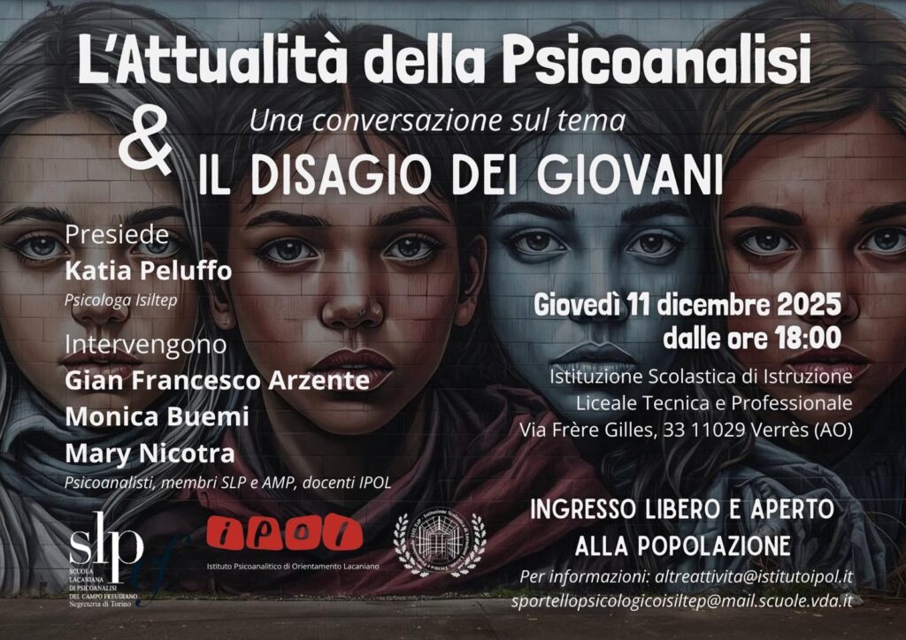 Locandina l'attualità della psicoanalisi