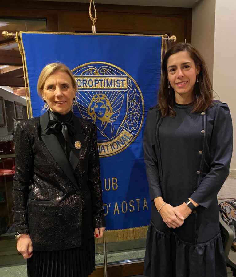 Silvia Galliano presidente del Soroptimist Club Valle d'Aosta