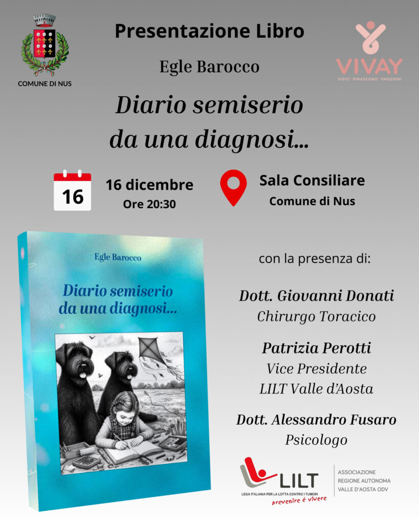 Locandina di presentazione del libro di Egle Barocco