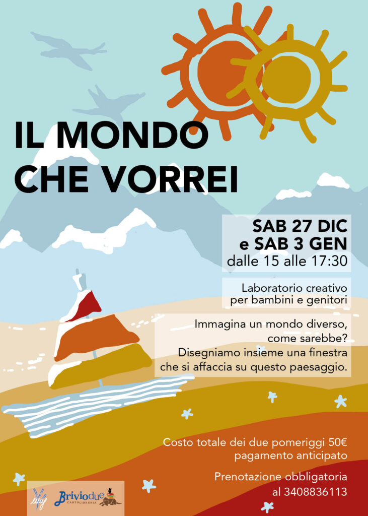 Locandina laboratori creativi - Il mondo che vorrei