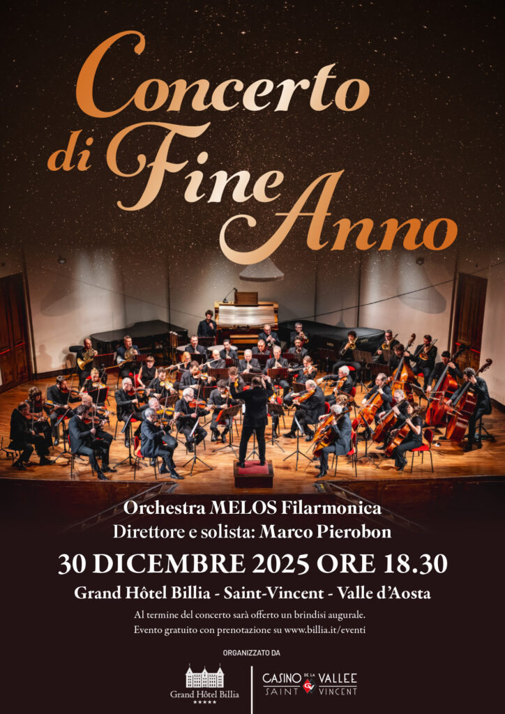 Locandina Concerto fine anno 2025 a Saint-Vincent