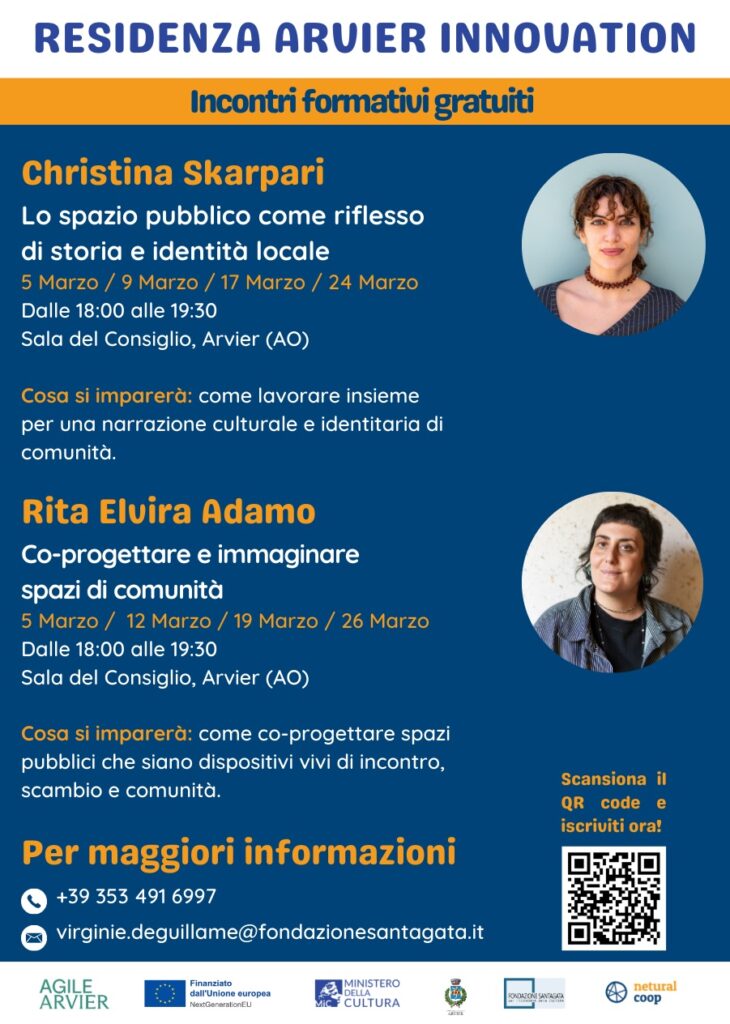 Calendario incontri Arvier Innovation Lab Marzo 2026