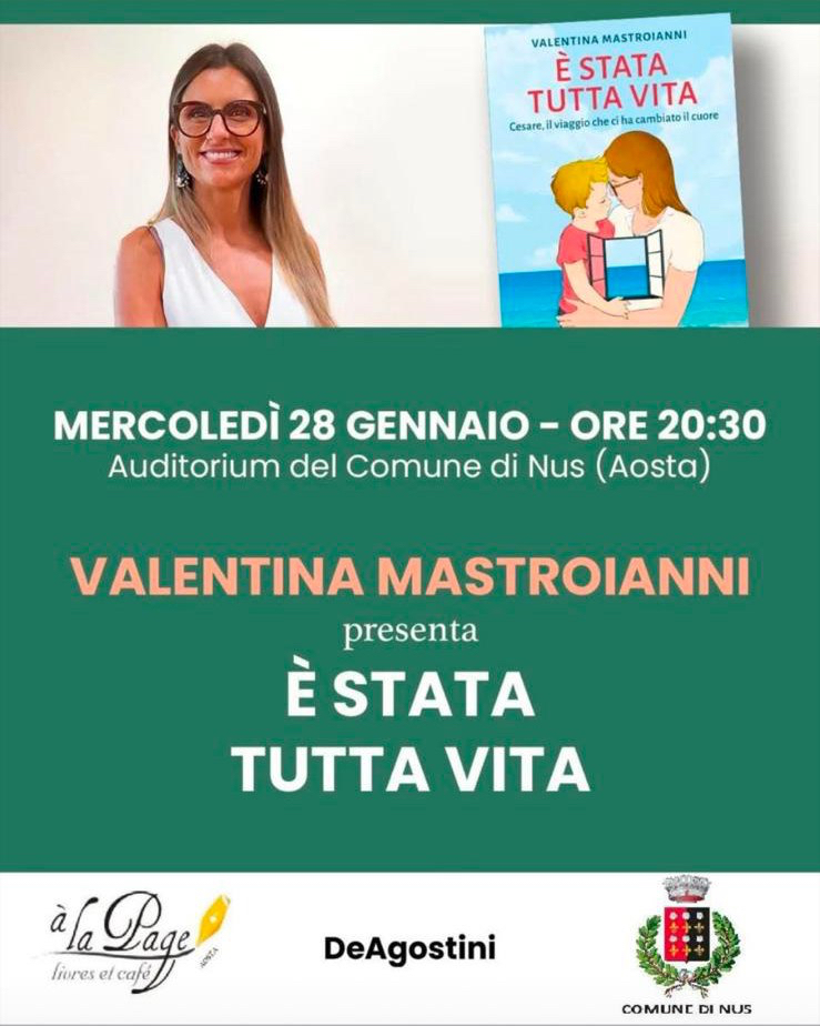Locandina di presentazione del libro È stata tutta vita di Valentina Mastroianni