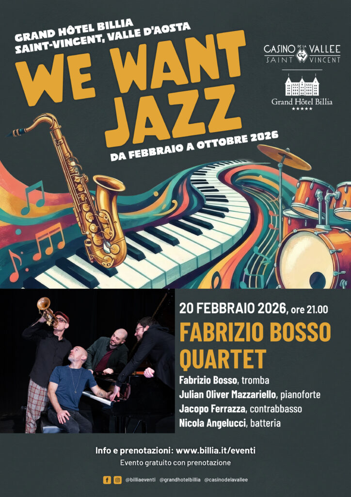 Locandina We Want Jazz 2026 - Fabrizio-Bosso