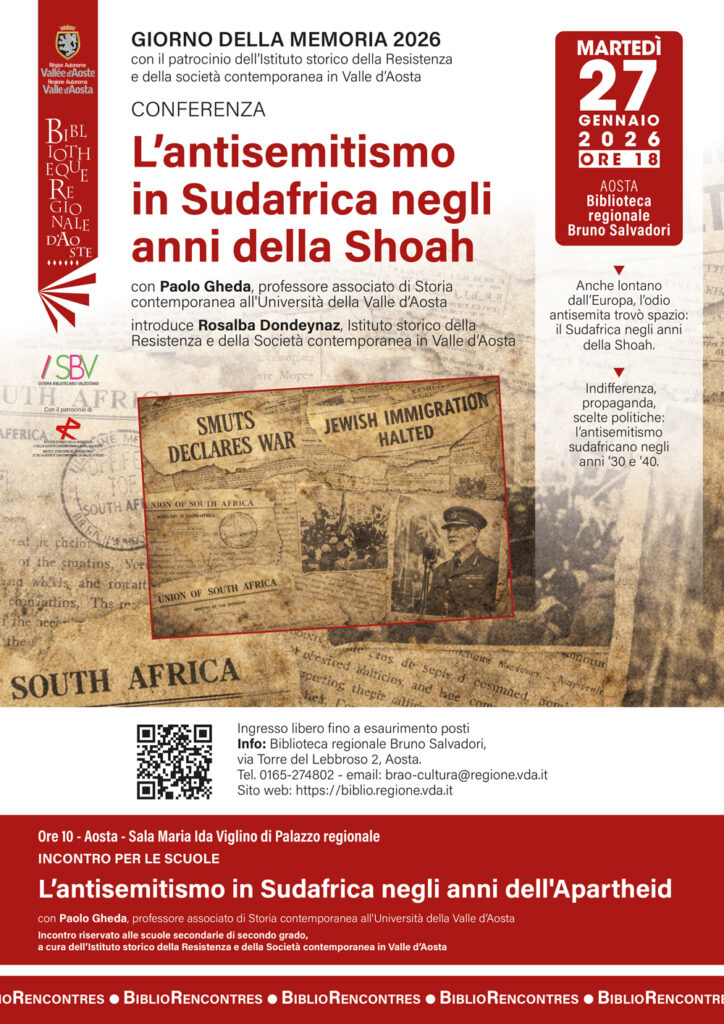 Locandina Antisemitismo In Sudafrica Neggli Anni Della Shoah