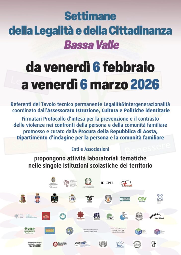 Settimanedella Legalità e della CittadinanzaBassa Valle