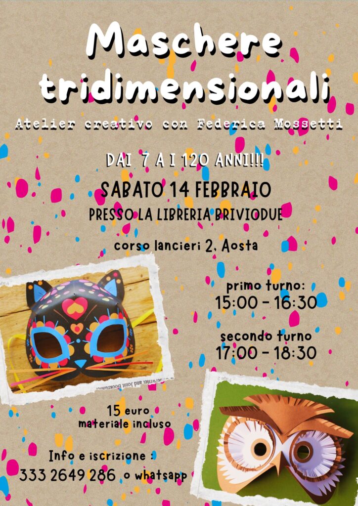 Locandina Maschere tridimensionali