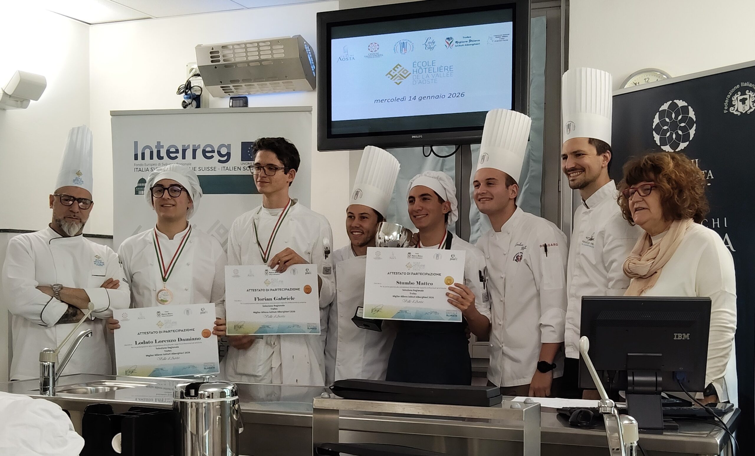 Matteo Stumbo premiato al Concorso Miglior allievo  Trofeo Fabrizio Faccio