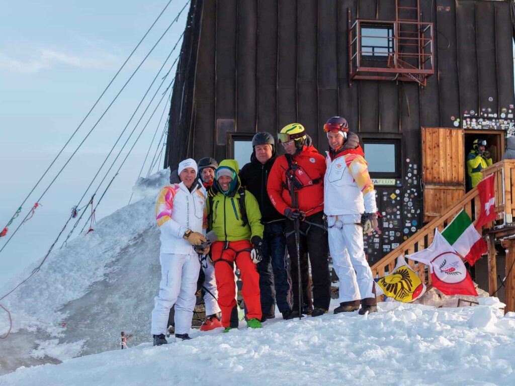 La Fiamma Olimpica di Milano Cortina 2026 alla Capanna Margherita