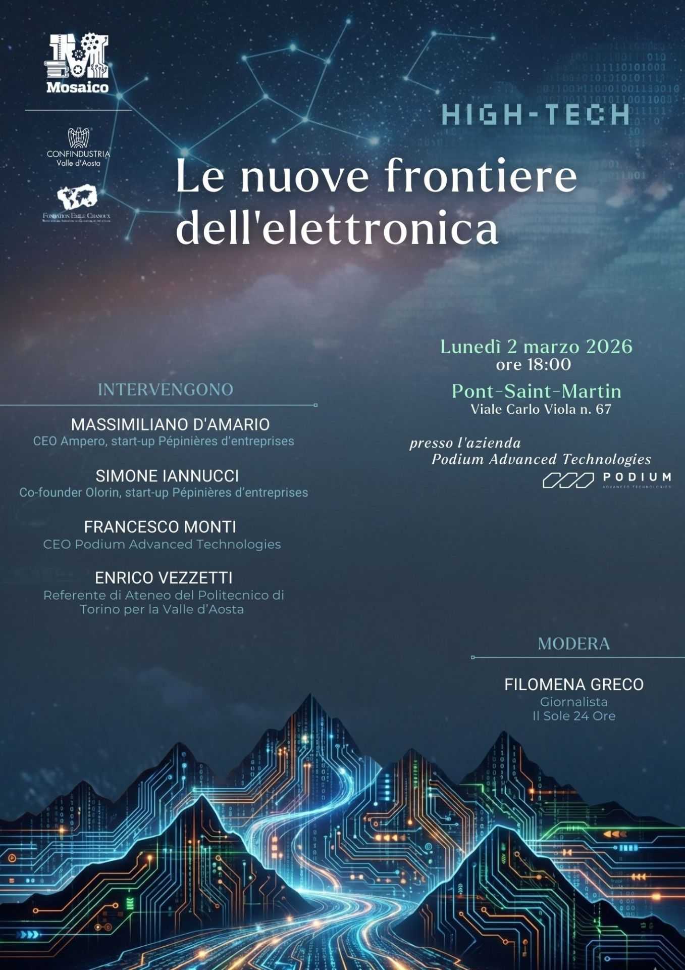 Locandina Mosaico Elettronica