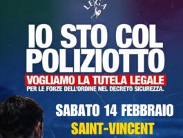 Lega Vallée d’Aoste: sicurezza e sostegno alle Forze dell’Ordine
