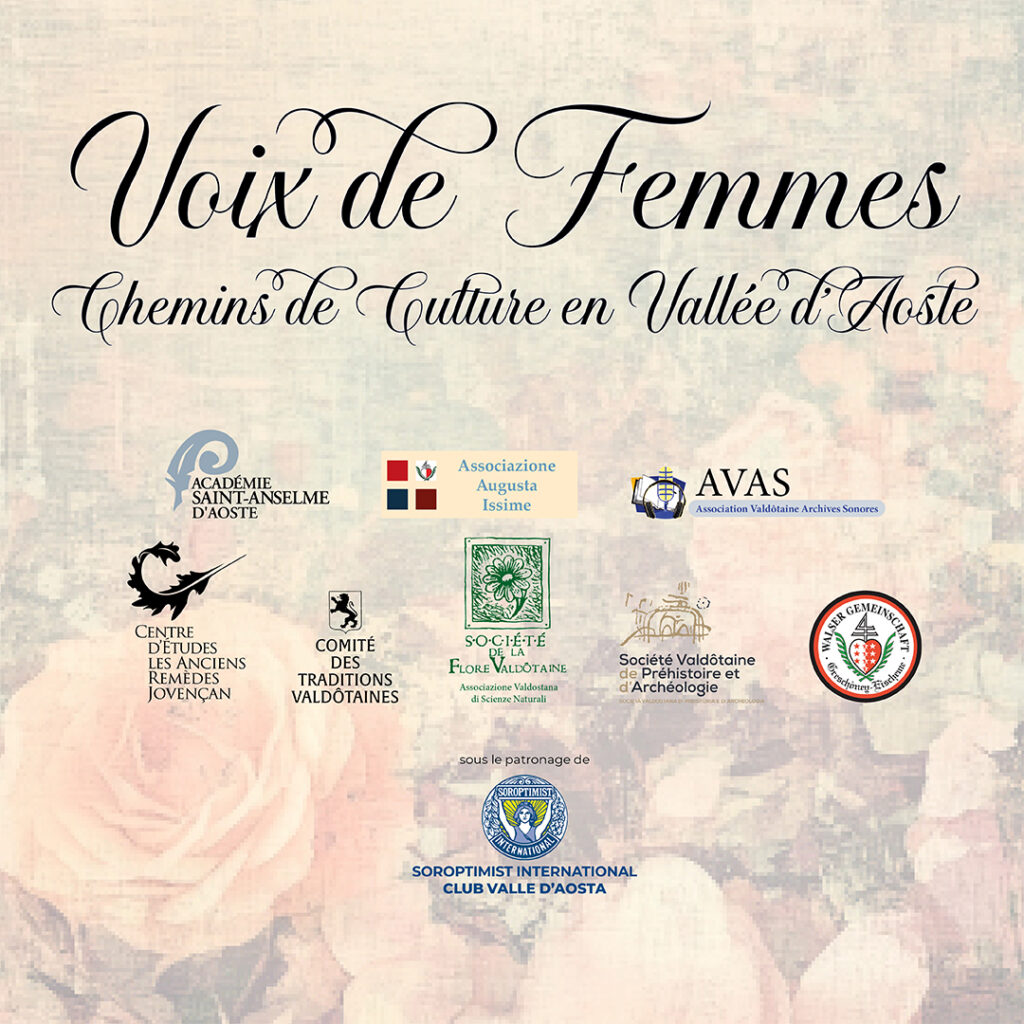 Affiche Voix de femmes. Chemins de culture en Vallée d’Aoste