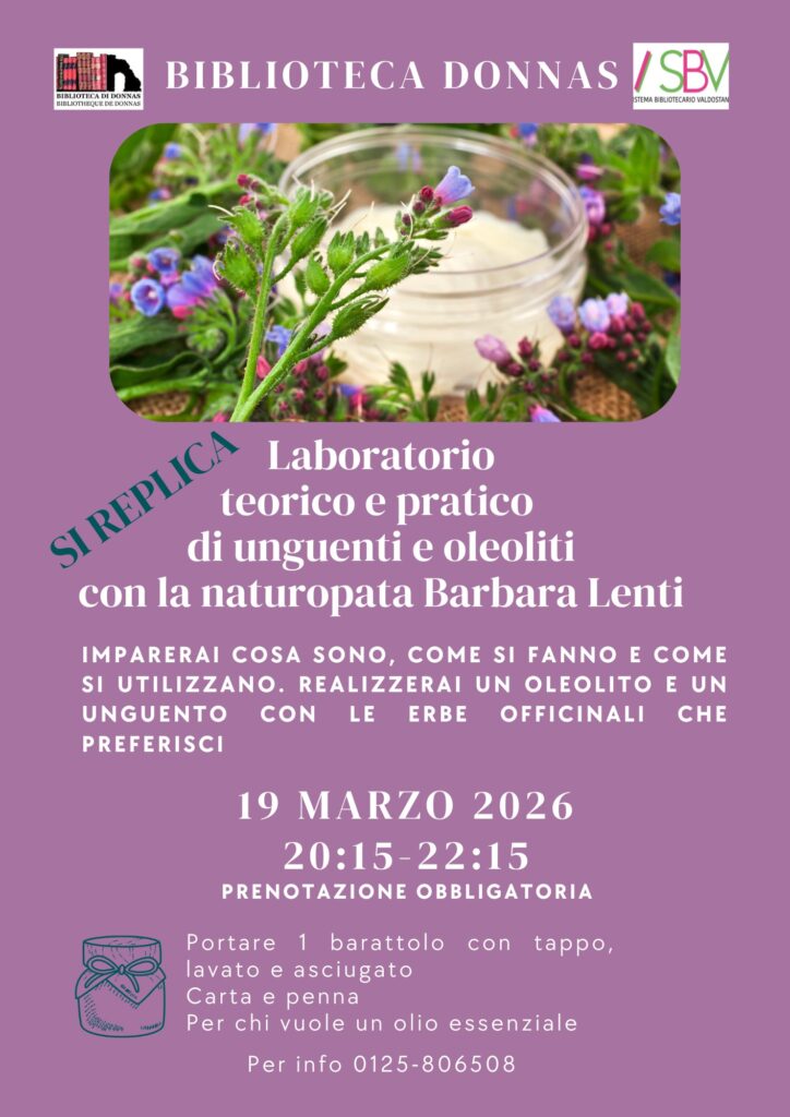 Locandina laboratorio unguenti