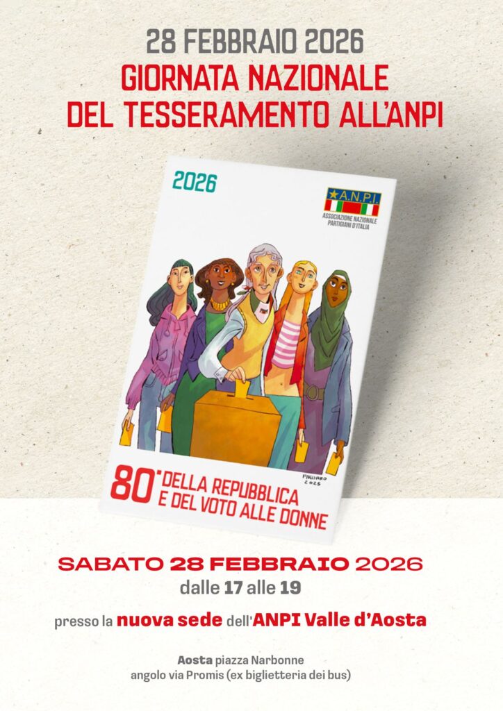 Locandina tesseramento Anpi VdA