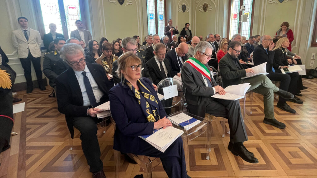 Le autorità presenti alla cerimonia di inaugurazione dell'Anno giudiziario 2026 della Corte dei conti della Valle d'Aosta