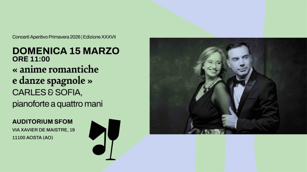 Concerti Aperitivo 2026
- Carles Lama e Sofia Cabruja