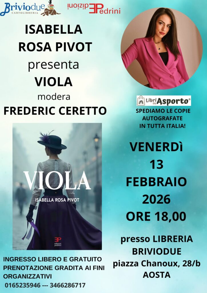 Locandina di presentazione del libro di Isabella Rosa Pivot