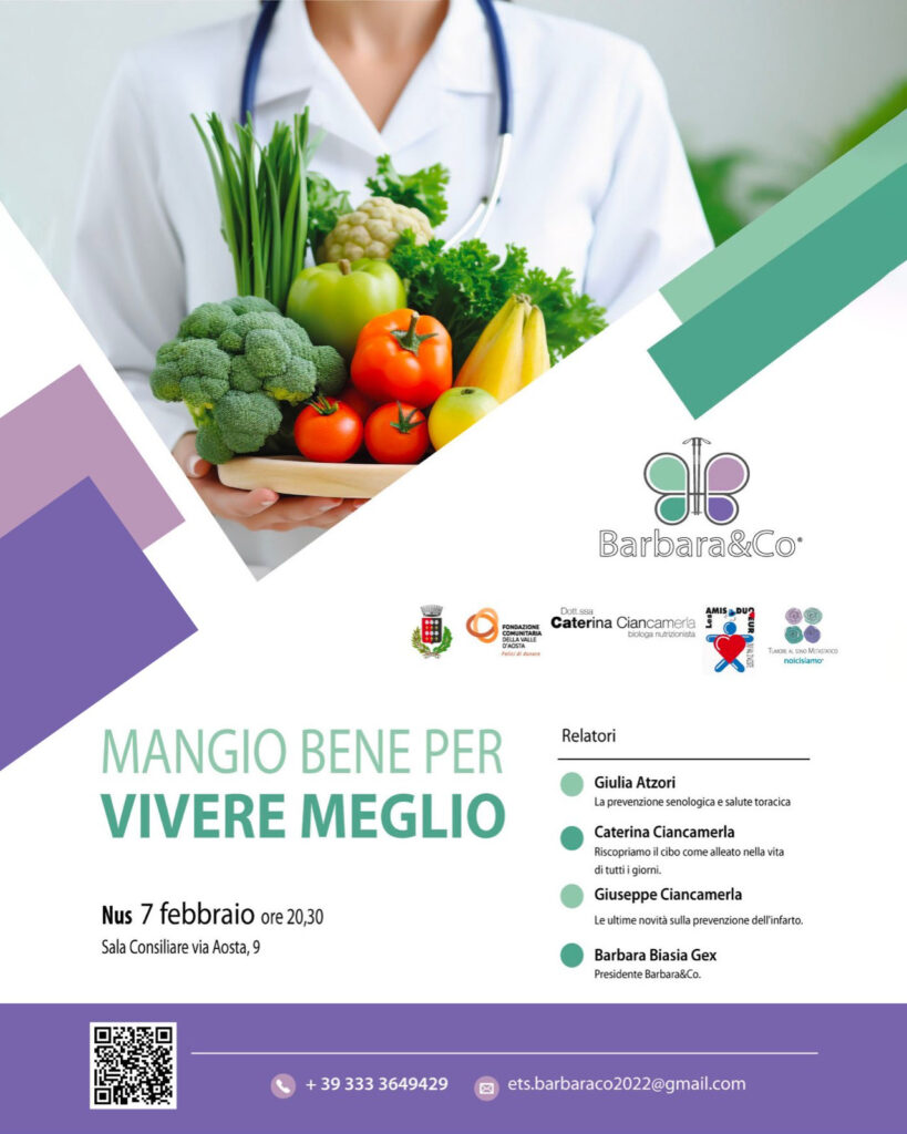 Locandina Mangio bene per vivere meglio