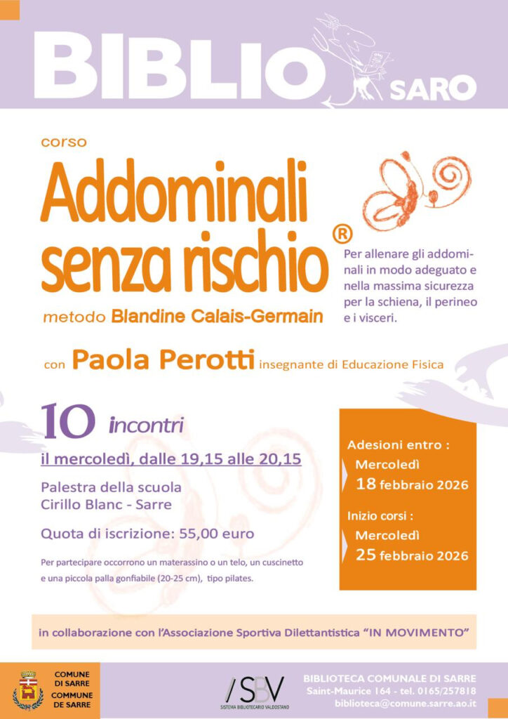 Locandina corso Addominali