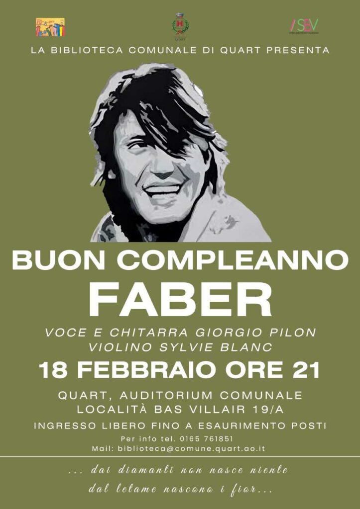 Locandina Buon Compleanno Faber