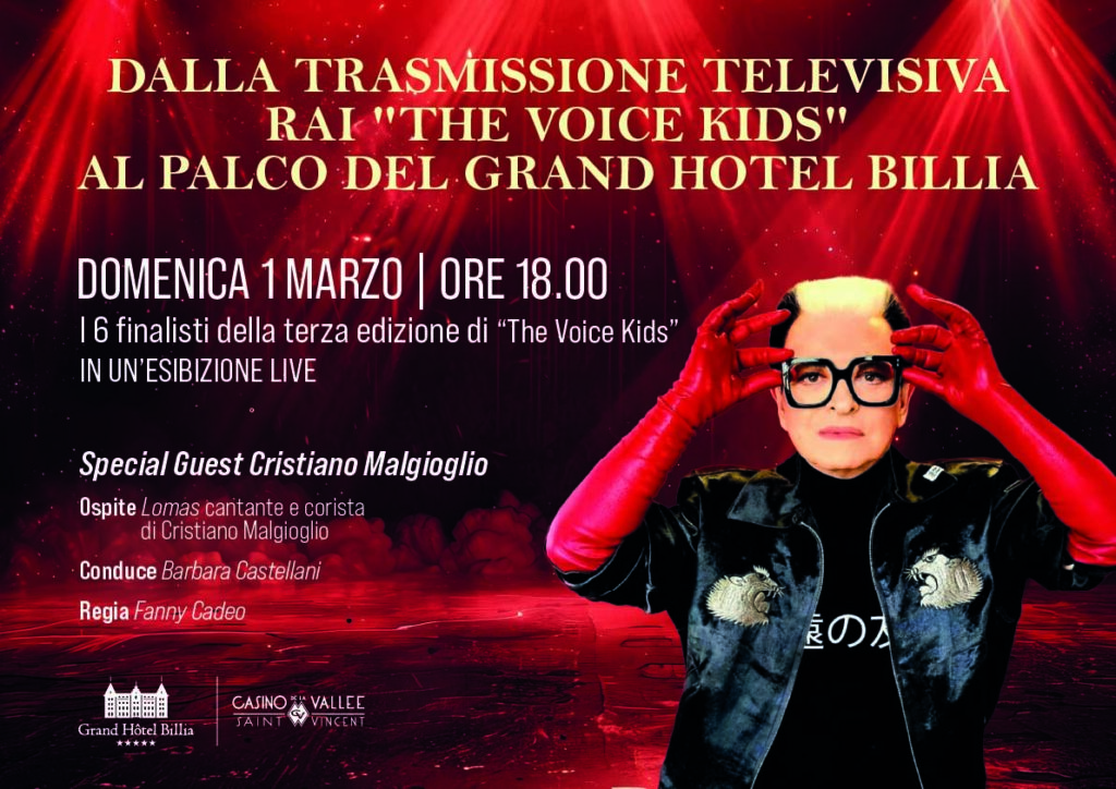 Locandina The Voice Kids a Saint-Vincent