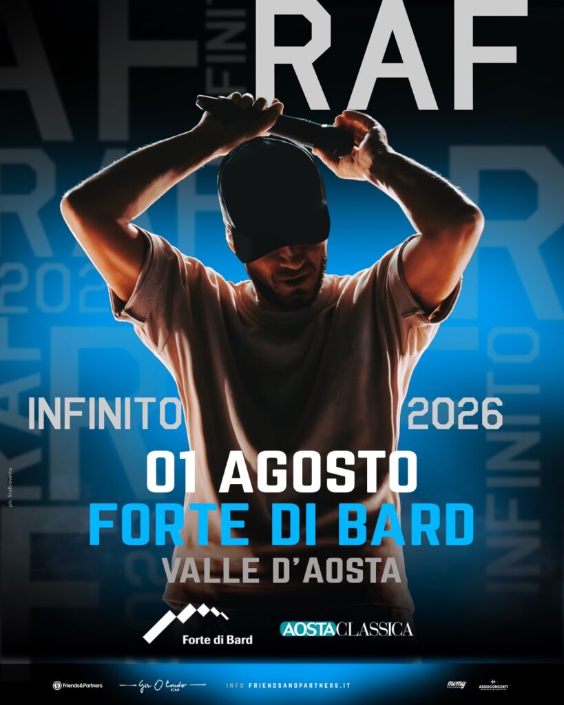 Locandina concerto di Raf al Forte di Bard