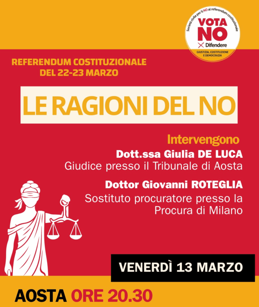 Locandina eventi Comitato per il no