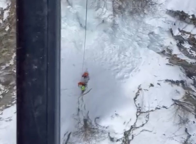 recupero ghiacciatole ferito Ollomont