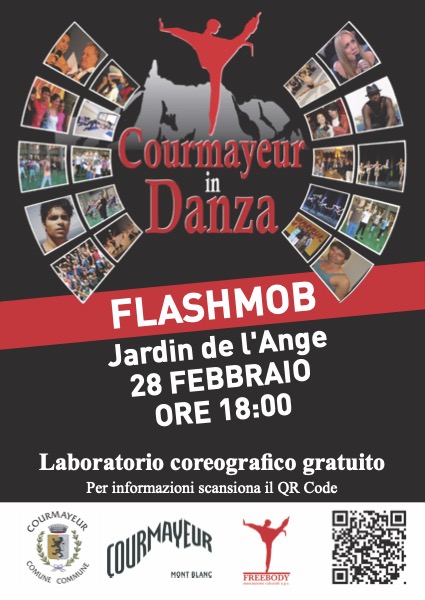 Volantino Flash Mob Courmayeur danza
