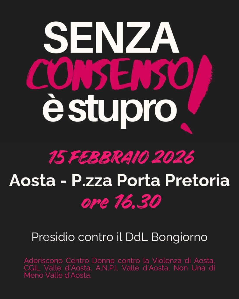 Locandina del presidio contro il Ddl Bongiorno