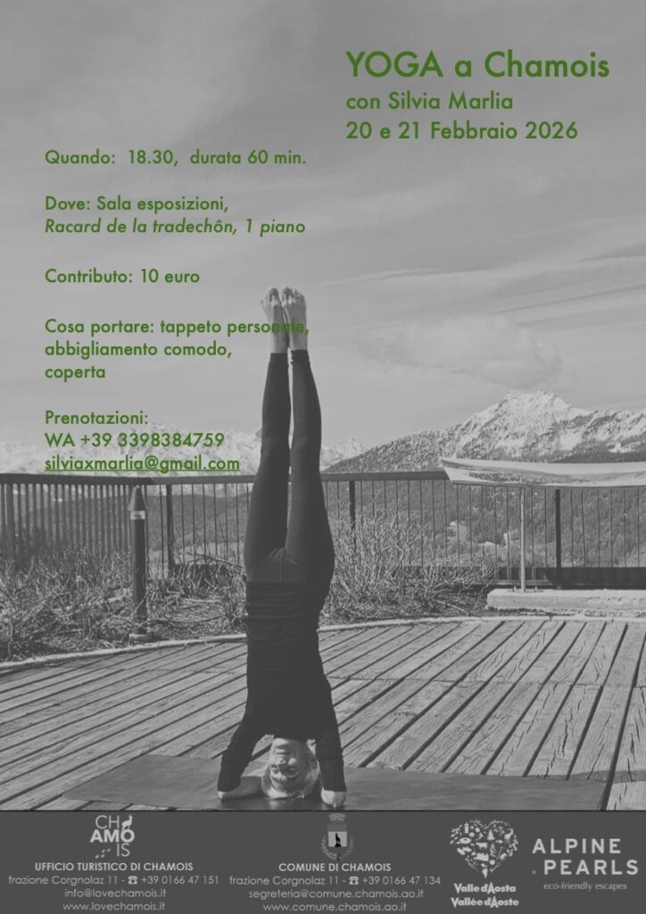 Locandina Yoga a Chamois