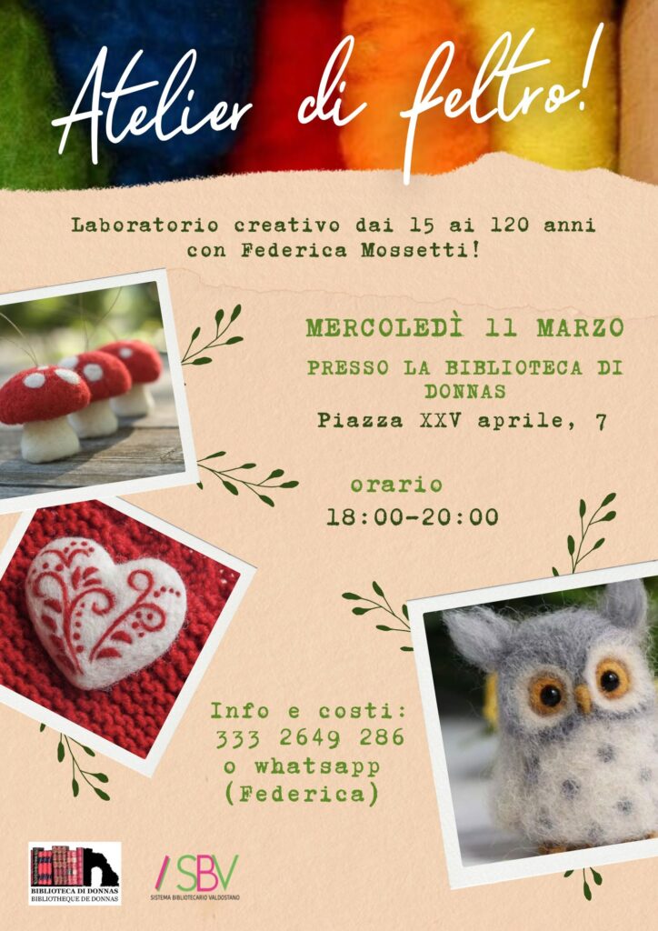 Locandina atelier di feltro