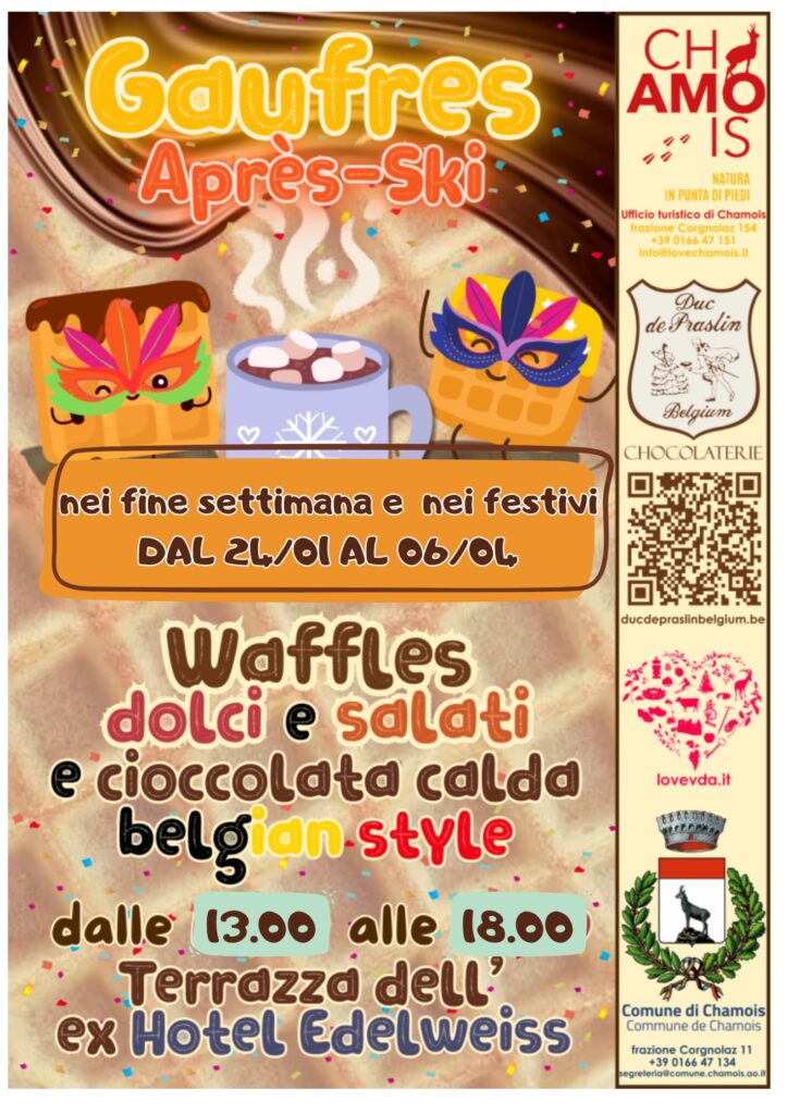 Locandina Gaufres Après-ski a Chamois