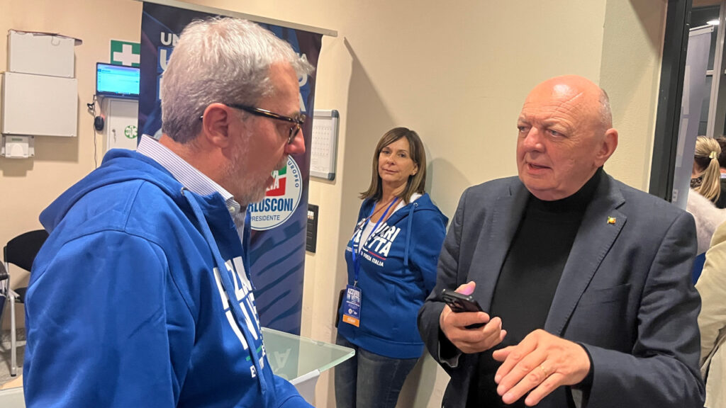 Il ministro Gilberto Picchetto Fratin con il deputato Raffaele Nevi, portavoce nazionale di Forza Italia